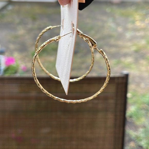 Gold Hoop Earrings - Picture 15 of 15